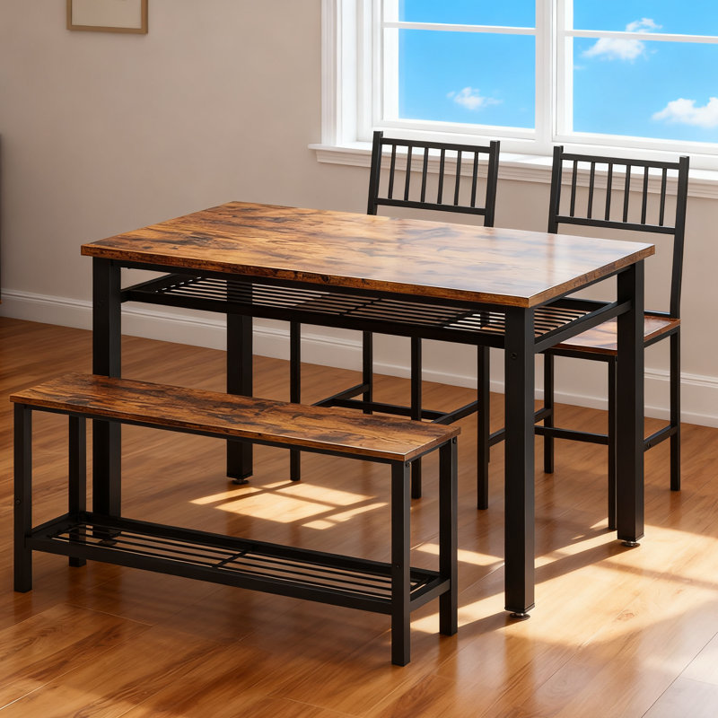 4 - Person Dining Set, Brown