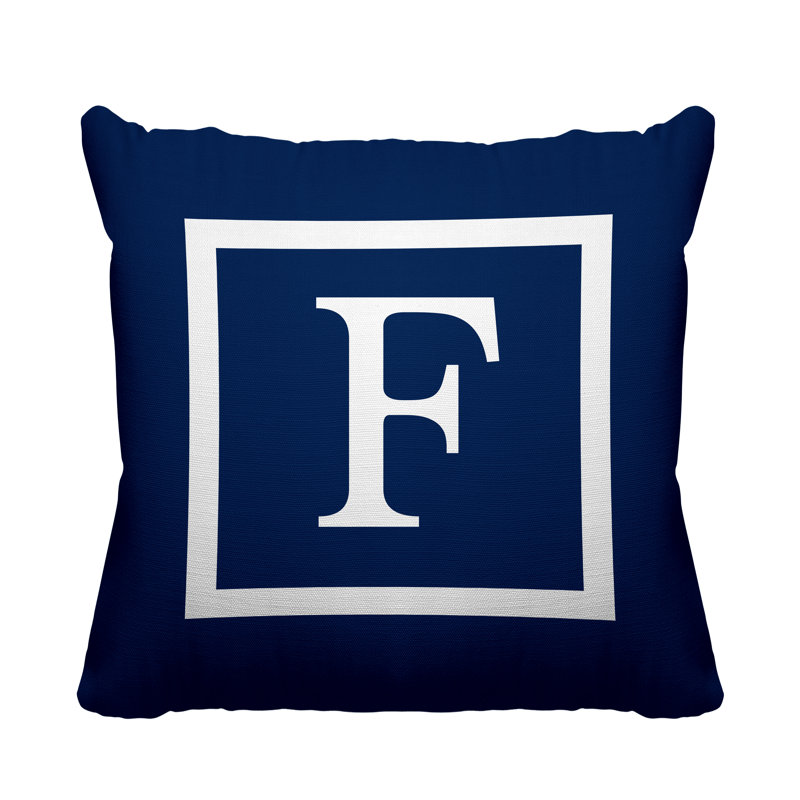 Coussin Colter, L 17 po x H 17 po, Bleu marine, H 17 po x l 17 po