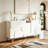62.9'' Wide Modern White Sideboard Buffet Cabinet