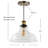 Carraway 1 - Light Brass Gold Pendant