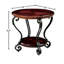 Table de bout en cerisier brun traditionnel avec tablette ouverte et rangement