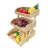 Bamboo Fruit Basket, 3 Tier Fruit Holder for Kitchen Countertop, Fruit Organizer for Kitchen Counter