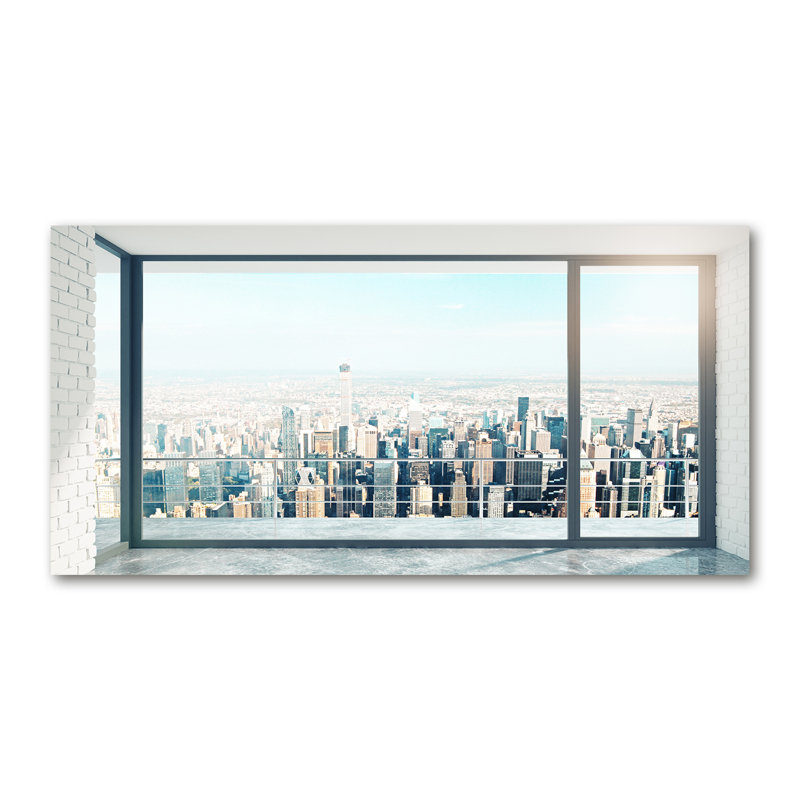 50cm W x 100cm L Glass Peel and Stick Panel