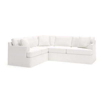 Conradina 2-Piece Slipcovered Sectional