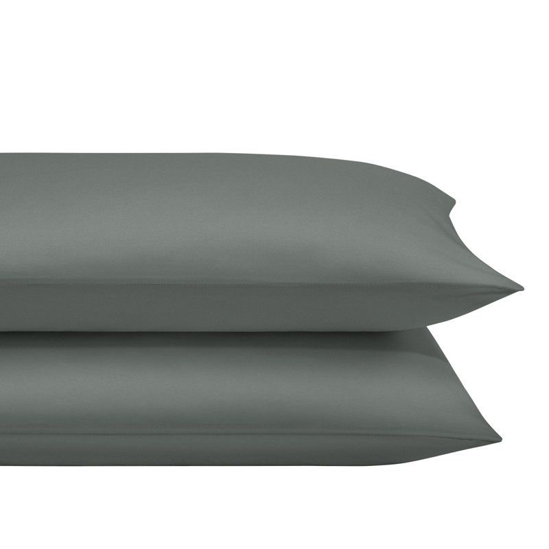 Microfiber - Set of 2, Queen Pillowcase, Dark Gray