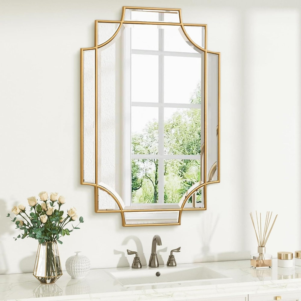 Curated visual reference: Mercer41 Bathroom Mirror For Wall Rectangle Vanity Mirror Polished Photo Inspiration