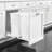 Rev-A-Shelf White Steel Pullout Trash Can with Single Waste Container for Kitchen Base Cabinets-102379097-102379098-94094715