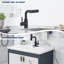 Robinet de cuisine à poignée simple avec douchette pivotante à 90 ° unique en trois modes de fonctionnement-105707068