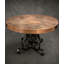 48" Flower of Life Engraved Copper Round Dining Table | Luxury Artisan Crafted Dining
