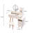Elegant Vanity Table With Led Mirror & Drawers - Fashionable, Quality Build  L31.5"-43.2"X W15.8" X H48.1"