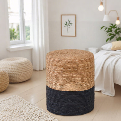 Hallissey Upholstered Pouf