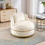 Fauteuil d'appoint en velours surdimensionné 360 degrés-494137109