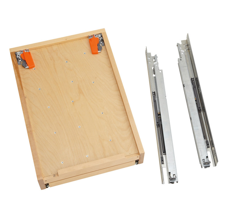 Natural Maple Adjustable Wood Knife Organizer with Cutting Board