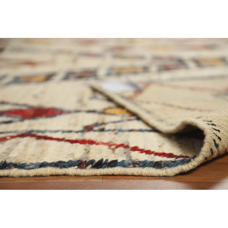 Tapis oriental marocain en laine fait à la main 7 x 10