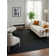 Tapis noir / blanc Wabi Sabi