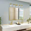 Éclairage pour meuble-lavabo à 5 lumières Adelinda-88580252