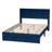 Aula Baxton Studio Elora Modern Pleated Velvet Queen Size Storage Bed-1752107095