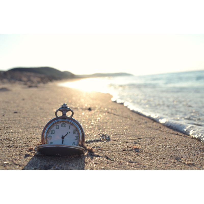 Horloge - Photographie sur toile tendue, L 12 po x H 8 po