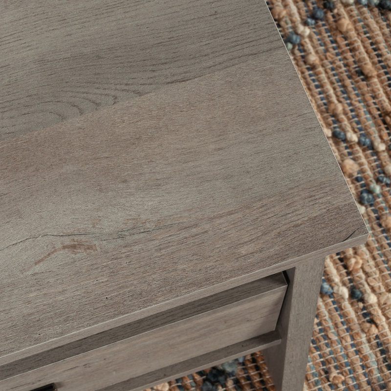 Table basse à plateau relevable, finition brune