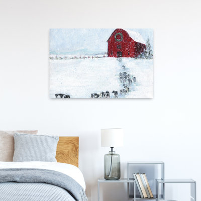Last Cow in Before Christmas 1 Piece Wrapped Canvas Wall Art