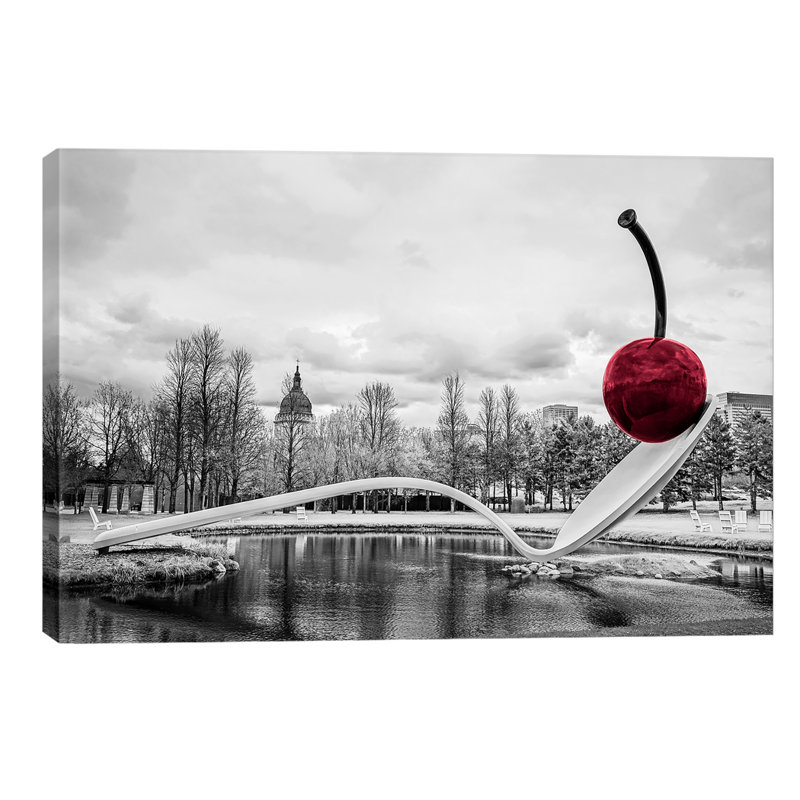 Cherry Spoon by Eric Schech - Print on Canvas, 66.04 cm H x 45.72 cm W x 1.91 cm D, No Frame