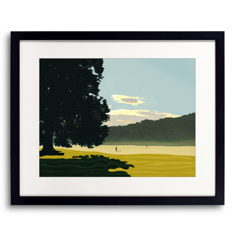 Field And Fog, Early A.M Print by Evan Sklar
