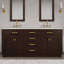 Argenta 72" W x 22" D x 34" H Double Bathroom Vanity-546685314