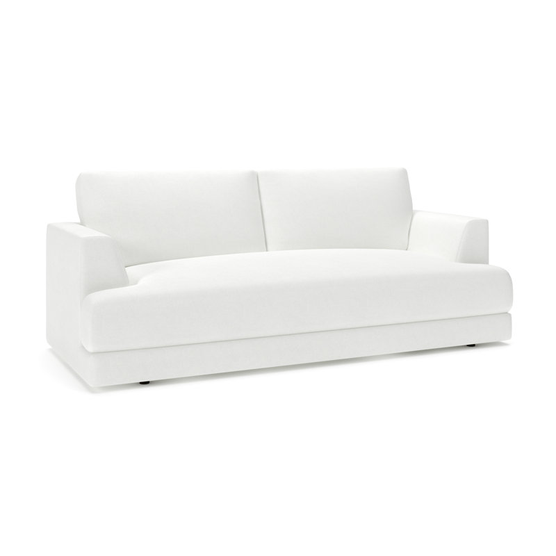 Laguna 96" Sofa, John Flour Performance Linen Blend