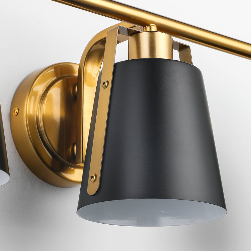 Éclairage pour salle de bain 3 lumières, Noir