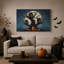 «Spooky Treehouse Under Full Moon With Pumpkins», art mural sur toile d'Halloween-2106282613