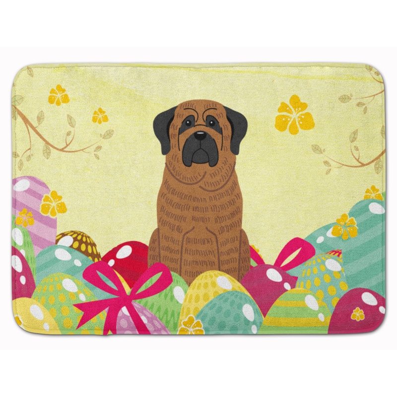 Aeesha Memory Foam Non-Slip Bath Rug, Brindle