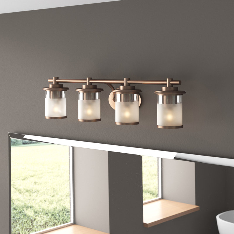 Davis 4 - Light Dimmable Vanity Light, Old Satin Brass