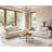 Modern Sofa for Living Room, 3 Seater Couch with Deep Seats, Upholstered Couches with Thickened Cushions-Beige-911440300-911440303