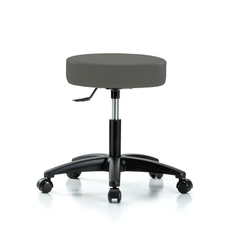 Tabouret pivotant à levier simple Koah PERCH | Hauteur du bureau: 18 à 23 po, H 23 po x l 24 po x P 24 po, Vinyl