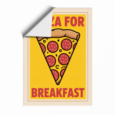Pizza For Breakfast Modern - Print