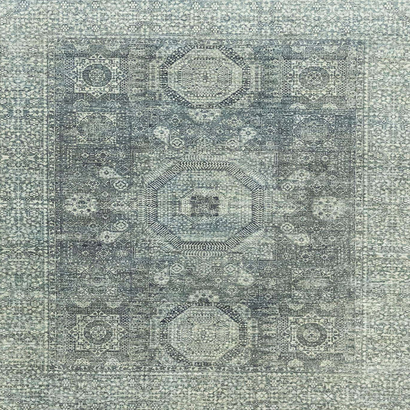 Abstract Indoor Rug, Square 6'