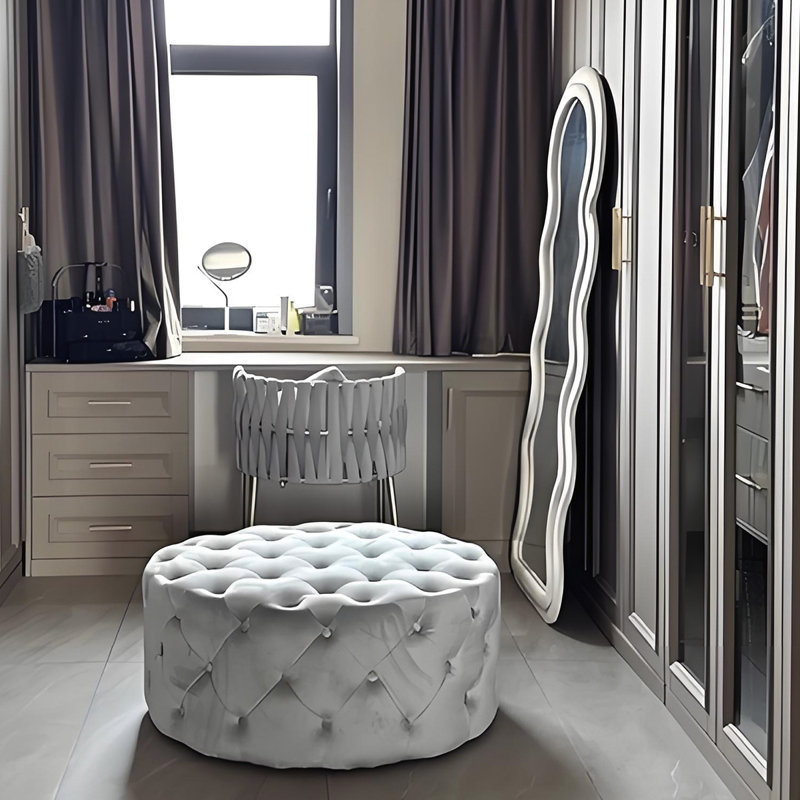 Tabouret de coiffeuse 47,24 po, Light Grey