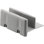 Prime-Line Sliding Shower Door Bottom Guide, 1/2 in. Channel, Plastic Construction, Gray, 2 Fastener Installation