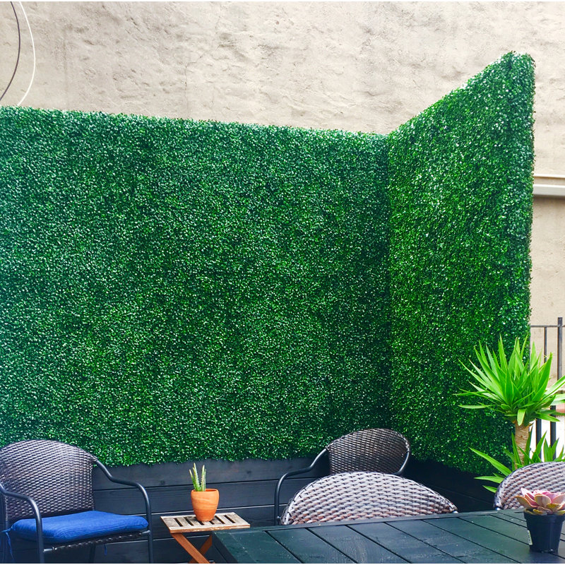 Faux Boxwood Hedge, 100" H x 60" W x 1.75" D