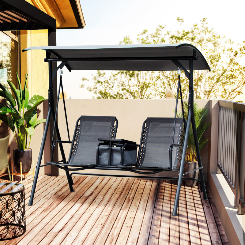 Balancelle de patio 2 places Outsunny