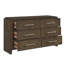 Commode en bois massif 61 po Adaire