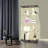 Lighted Two Door Glass Cabinet Glass Display Cabinet With 4 Shelves, Entryway Cabinet-1353571874