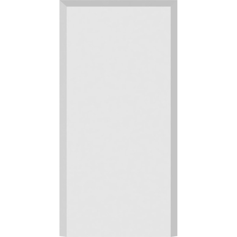 Socle standard avec bord biseauté, H 8 po x l 4 po x p 0,75 po
