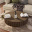 Table basse ronde 35 po fabriquée à la main en bois massif-1737710158-1732708691