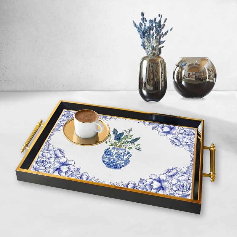 Elegant Glass Tray, 19.7 x 11.4 x 1.4 inches | 100% Durable Glass Construction | Easy to Clean with Damp Cloth | Ideal for Serving, Decorative Display, and Organizing | Stylish Addition to Home Décor