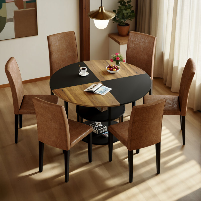 Ensemble de table de salle à manger 47,3 po et 6 chaises