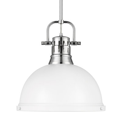 Luminaire suspendu 1 lumière avec tige Bryceton