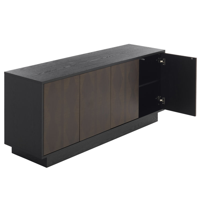 Megan 2 Shelf Wood Sideboard