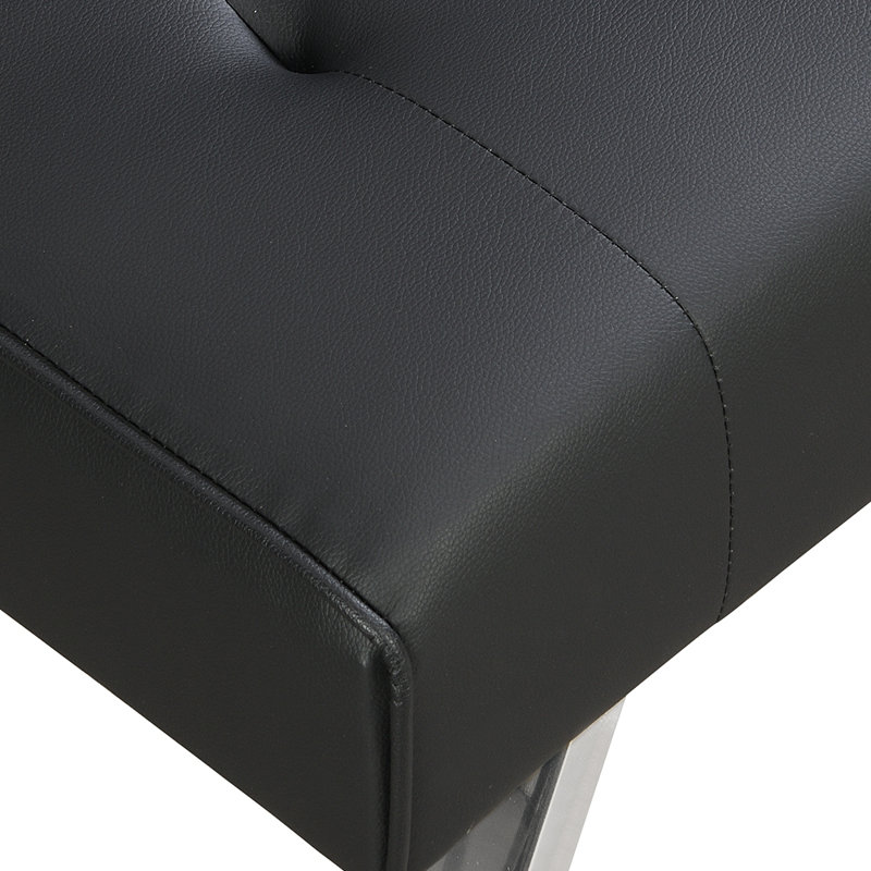Sofa Bed Black Pvc