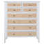 Commode 8 tiroirs Coden - blanc